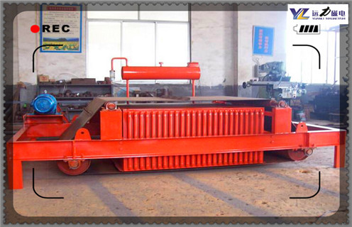 電磁自卸式除鐵器，福建電磁自卸式除鐵器吸8公斤_福建電磁自卸式除鐵器吸8公斤保養廠(chǎng)家配件_型號及工作視頻